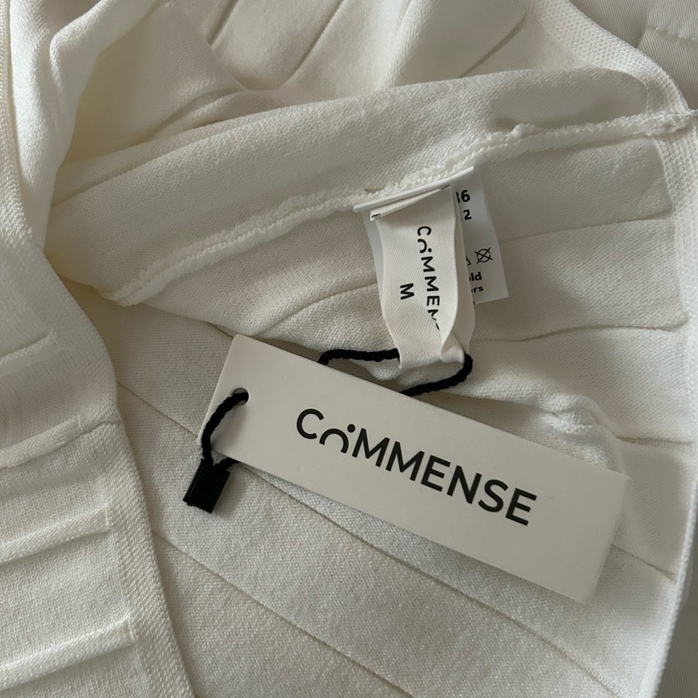 Commense White Ribbed Knit Top - Picture 6 of 6